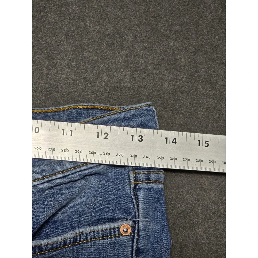 Free People Jeans Women's Size 2 Blue Skinny Distressed 61855 Ankle‎ Slim Fit